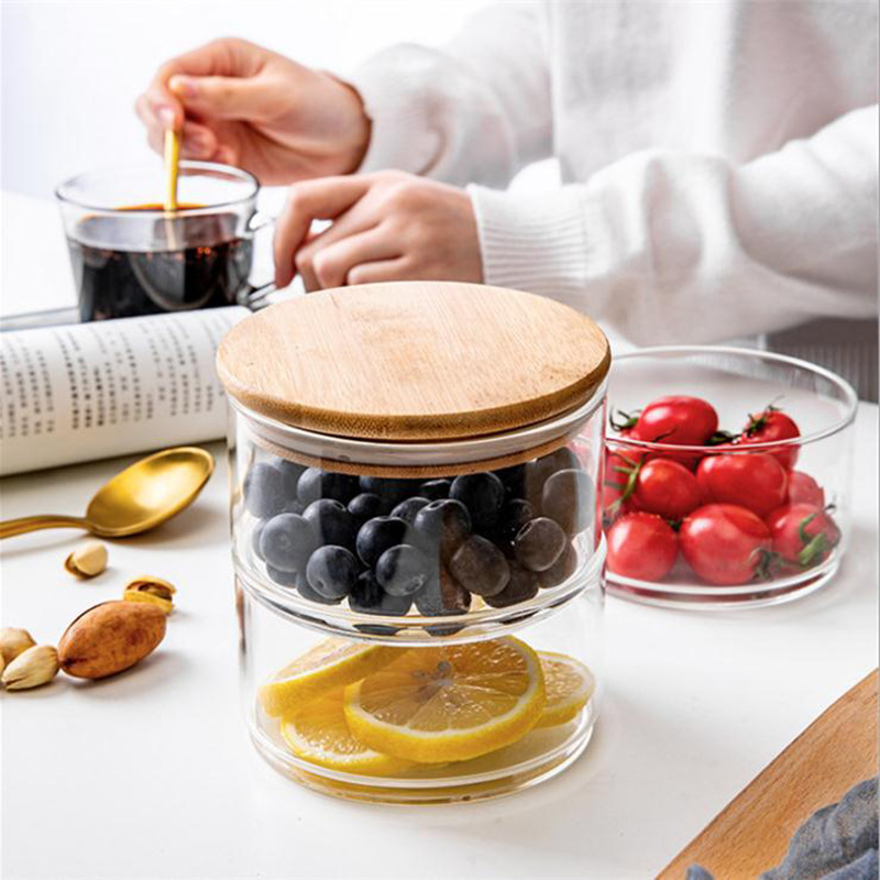 Mini Glass Bowl with Bamboo Ai - đánh giá và giá Baby Food Snacks Yogurt