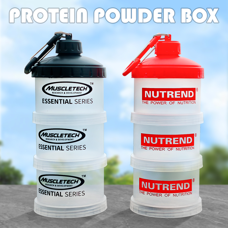 3-layer Portable Protein Powde - đánh giá và giá Protein Bar Box
