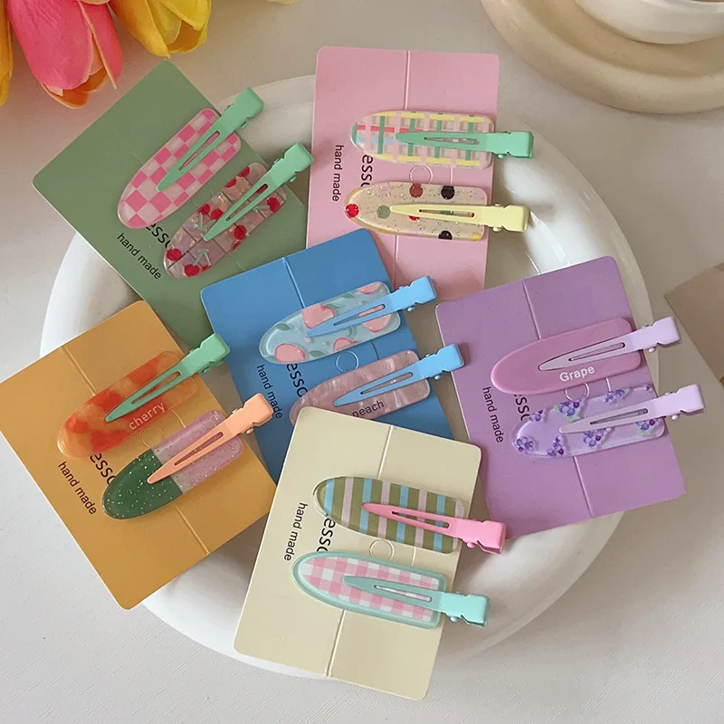 2/4pcs Candy Color Fruit Hair  - đánh giá và giá Spicy Food Snacks