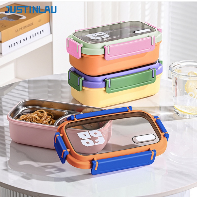 JUSTINLAU 2 Grid Bento Box Sta - đánh giá và giá Food Snacks Wholesale